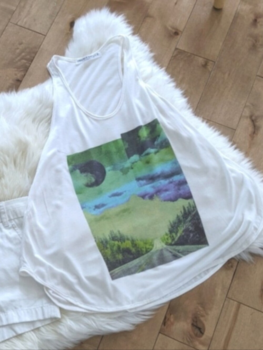 PST - NWOT Graphic Muscle Tank - Picture 7 of 7